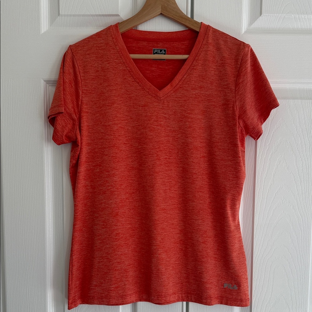 Fila Women's Orange Short Sleeve Tee